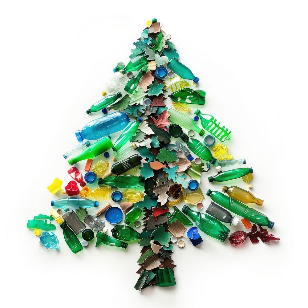 Pine tree made from plastic accessories accessory christmas.