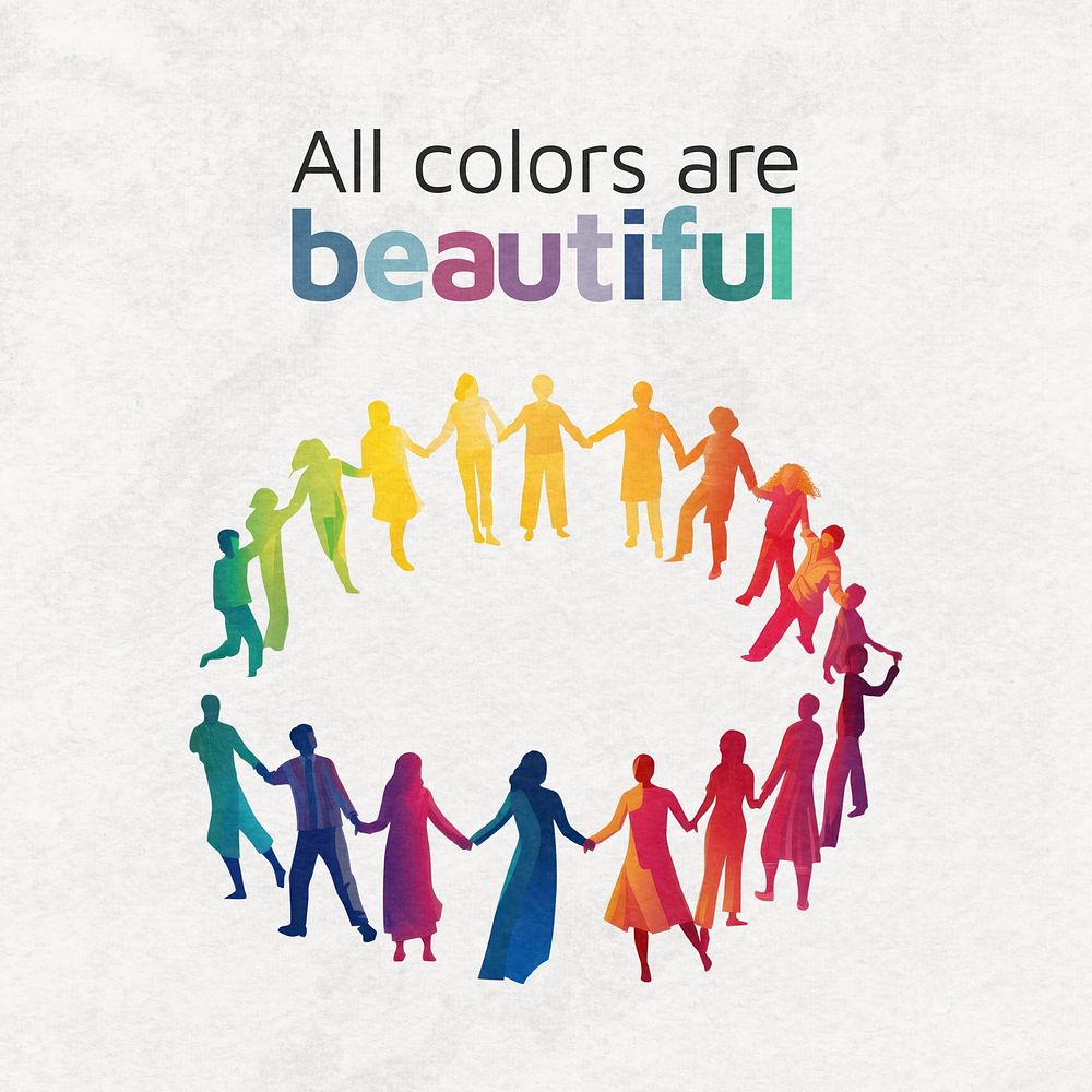 All colors beautiful Instagram post 