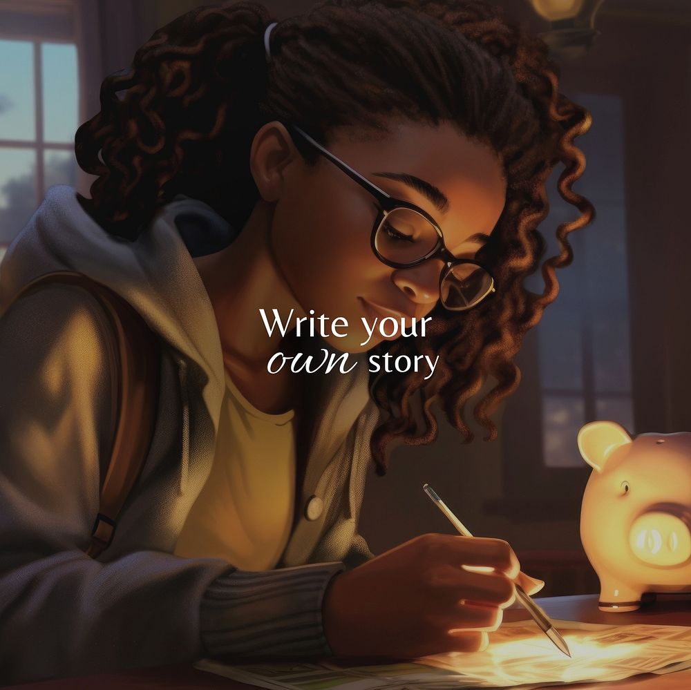 Write your own story Instagram post 