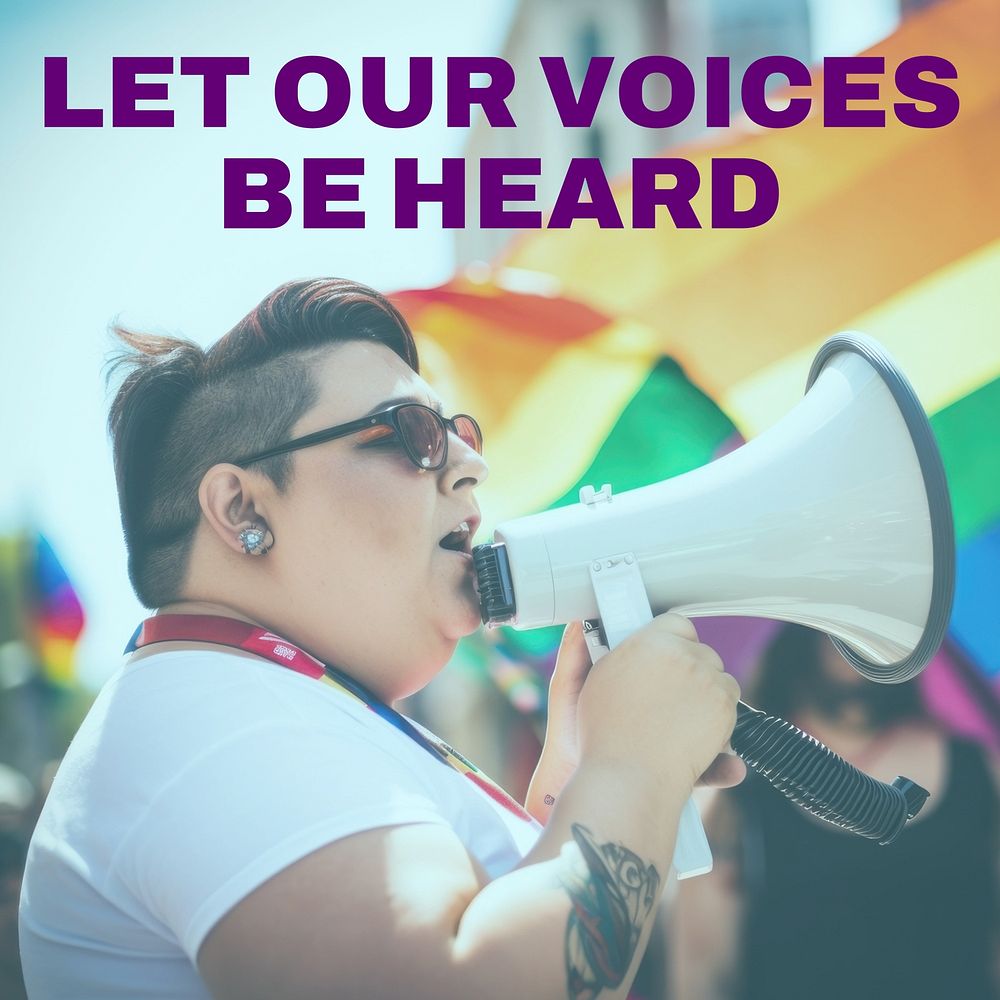 Let our voice be heard Instagram post 