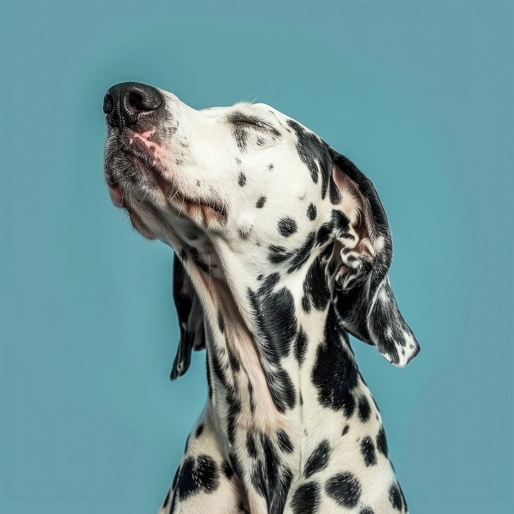 Dalmatian dog animal mammal blue.