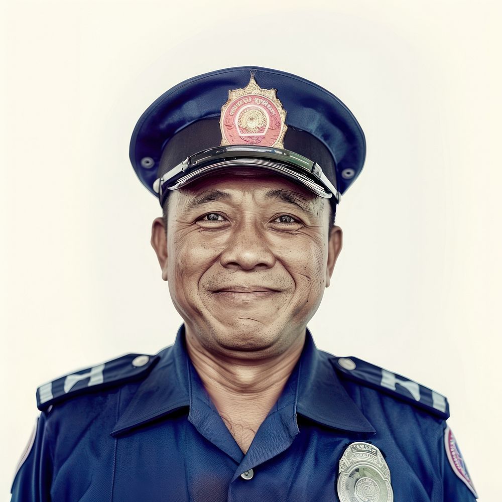 Thai police smile clothing officer | Free Photo - rawpixel