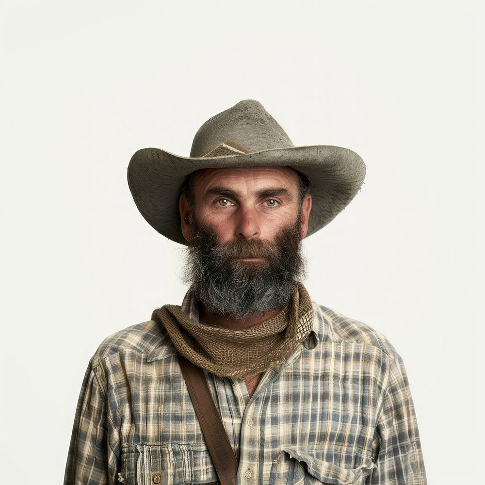 Farmer portrait photo face.