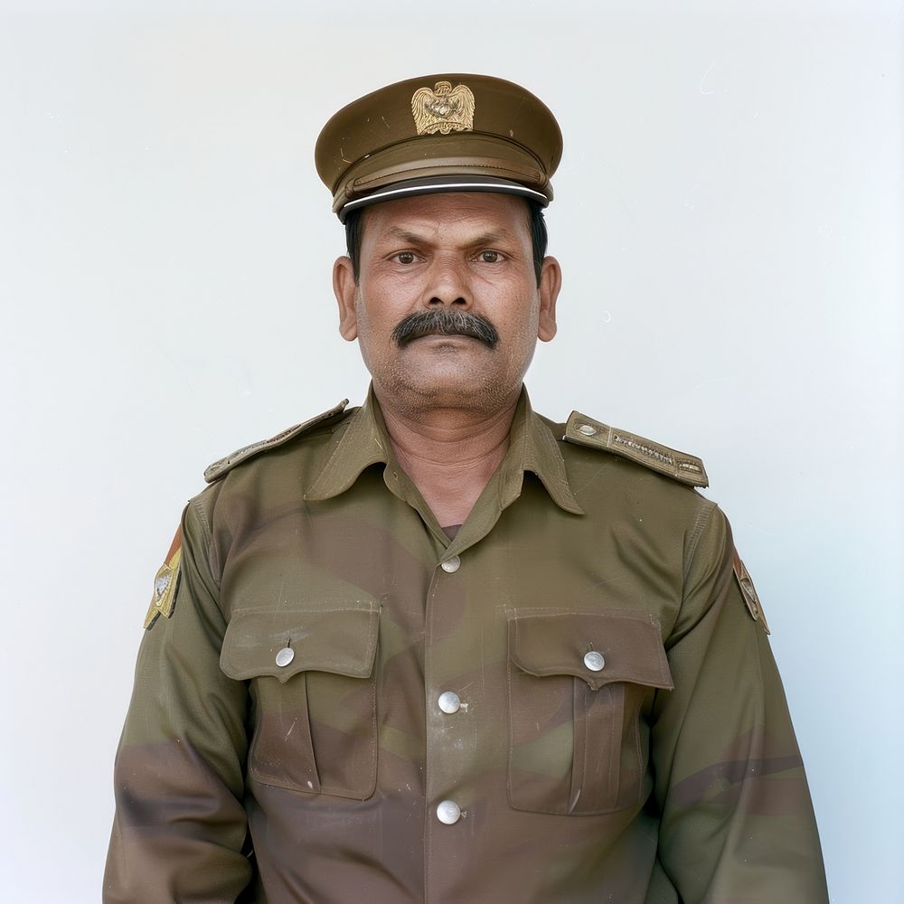 Indian police clothing officer apparel.