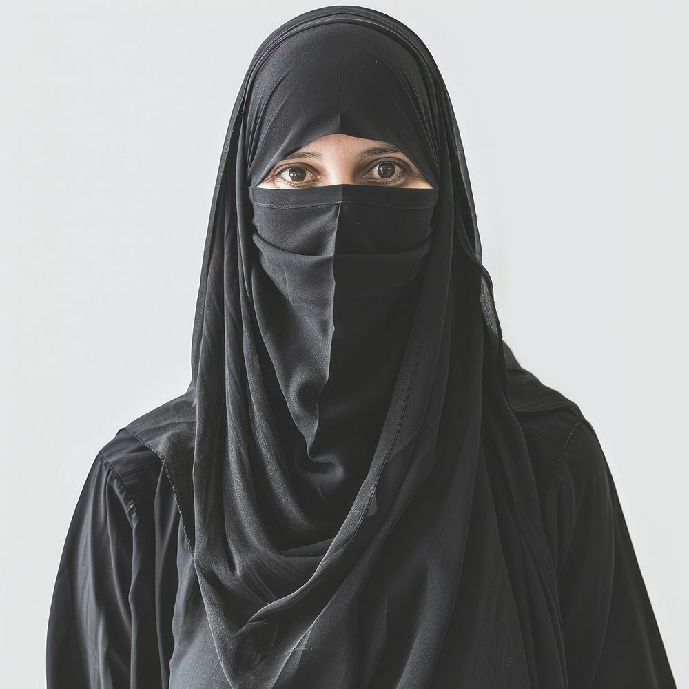 Muslim woman clothing apparel fashion.