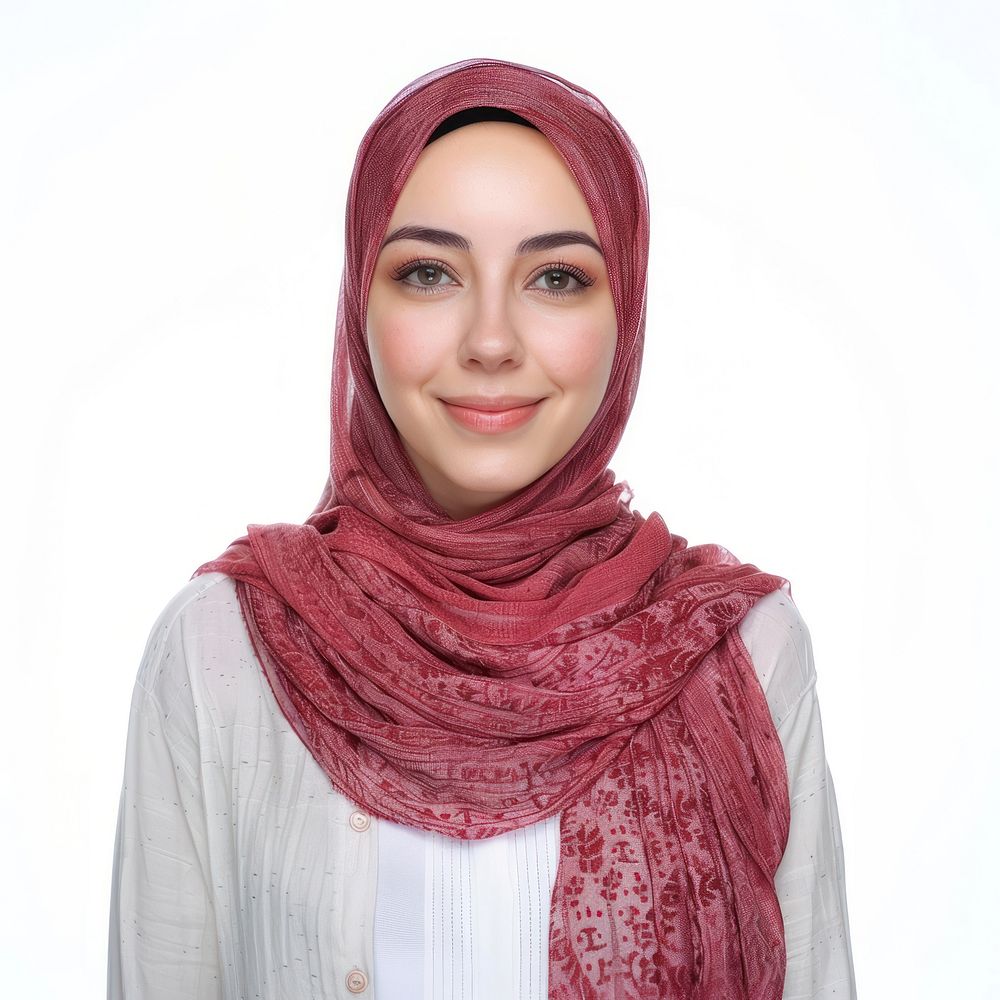 Muslim woman clothing apparel scarf.