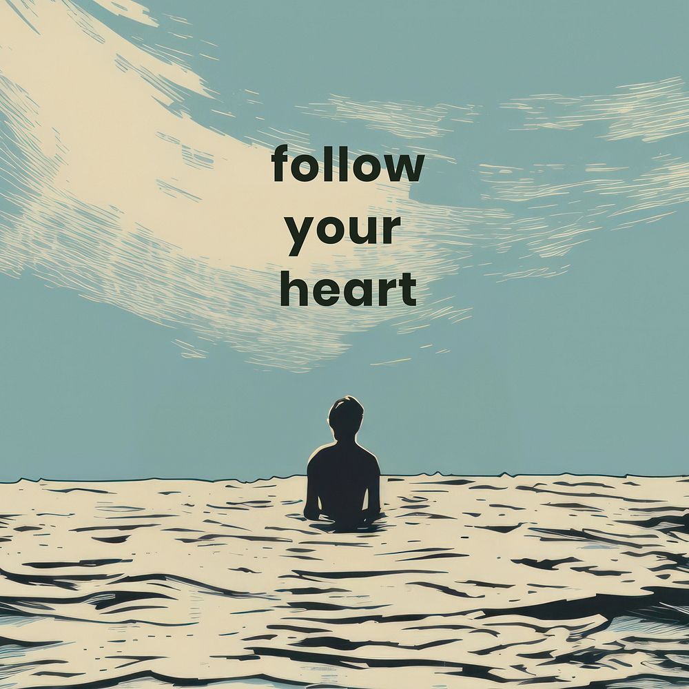 Follow your heart Instagram post 