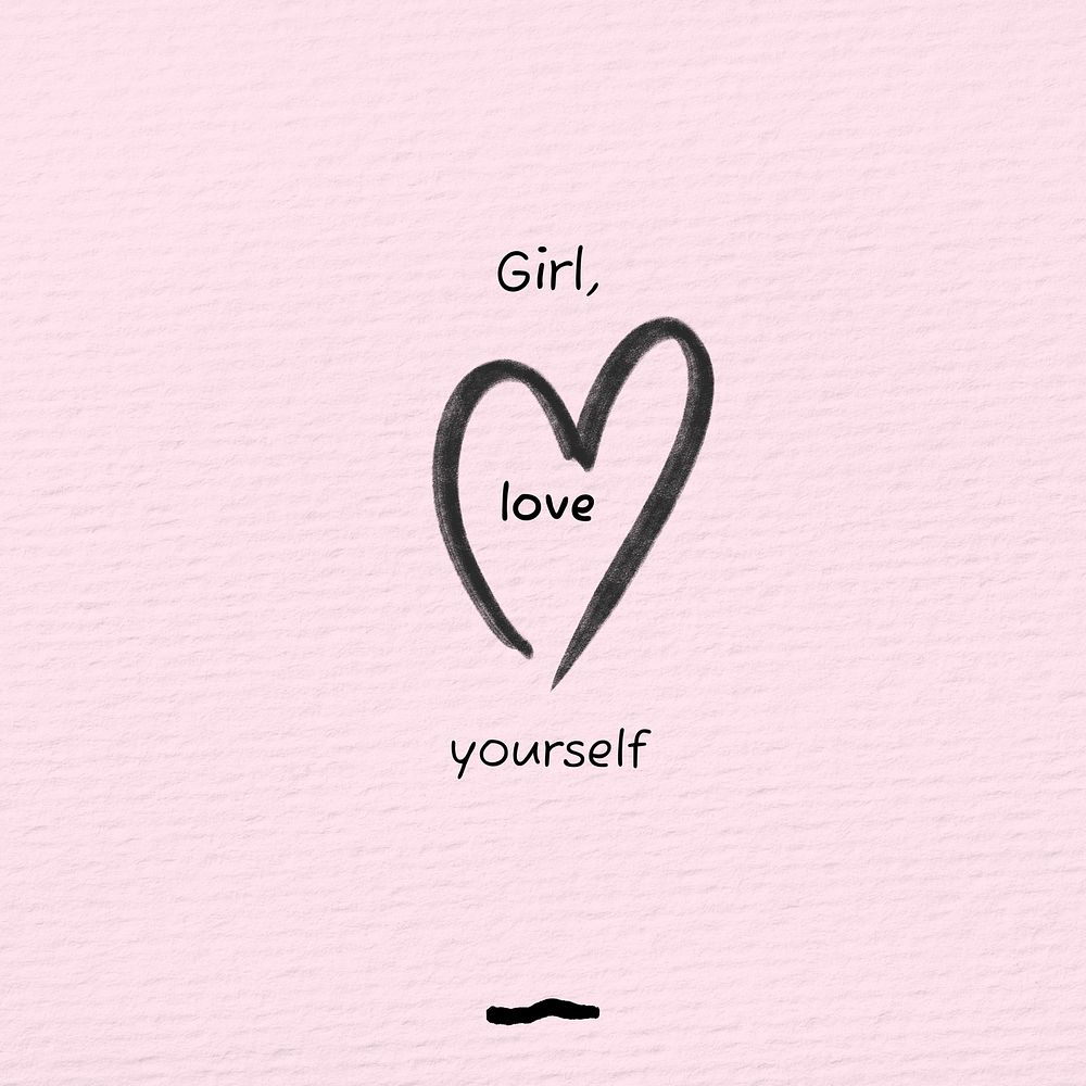 Love yourself Instagram post 