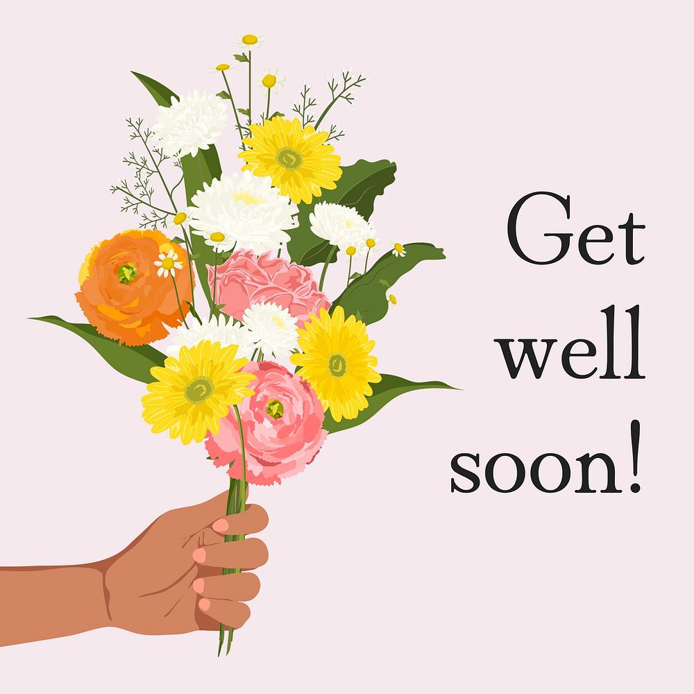 Get well soon Facebook post 
