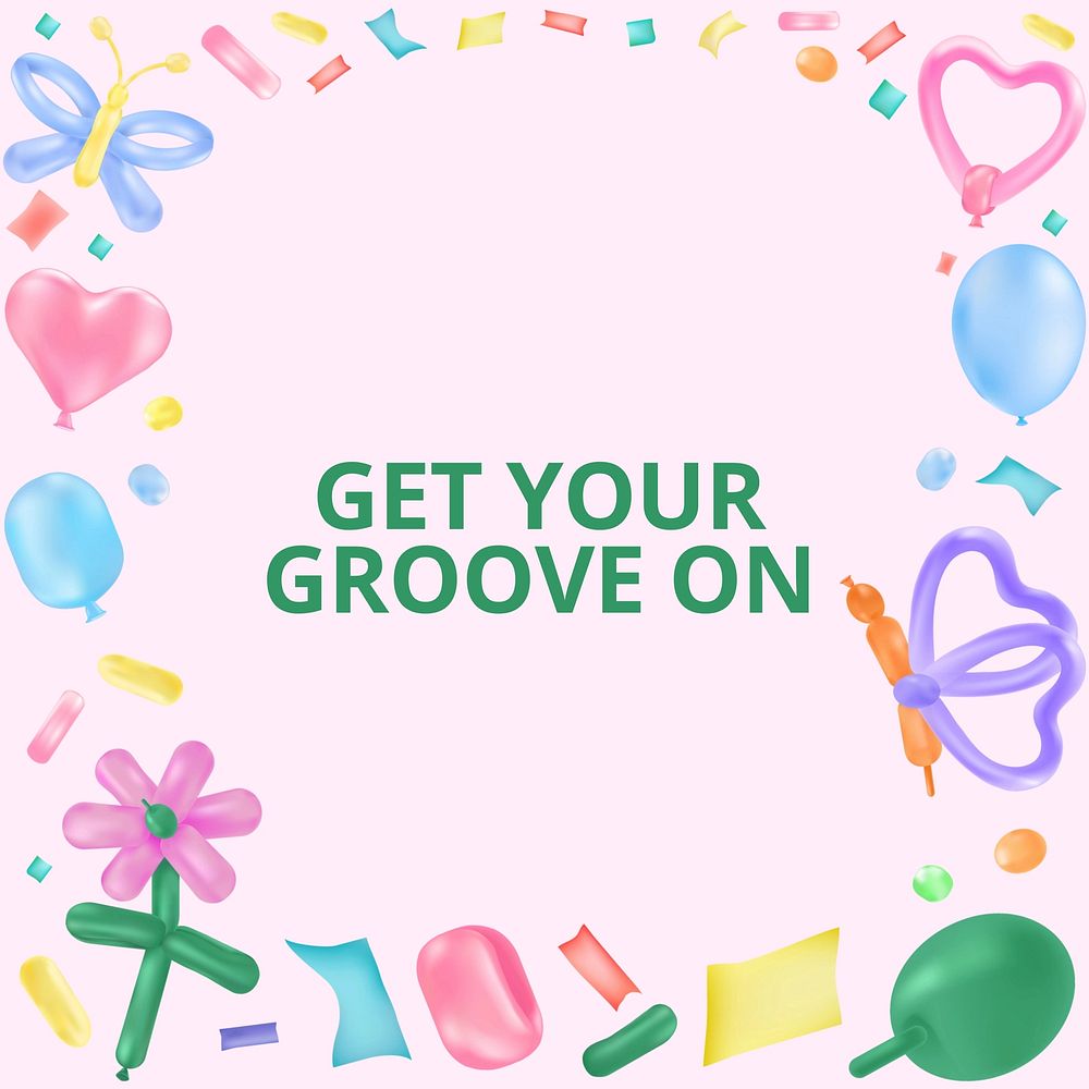 Dance & groove quote Instagram post template