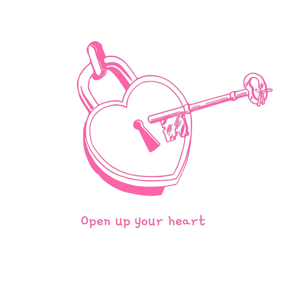 Open up your heart quote Instagram post template