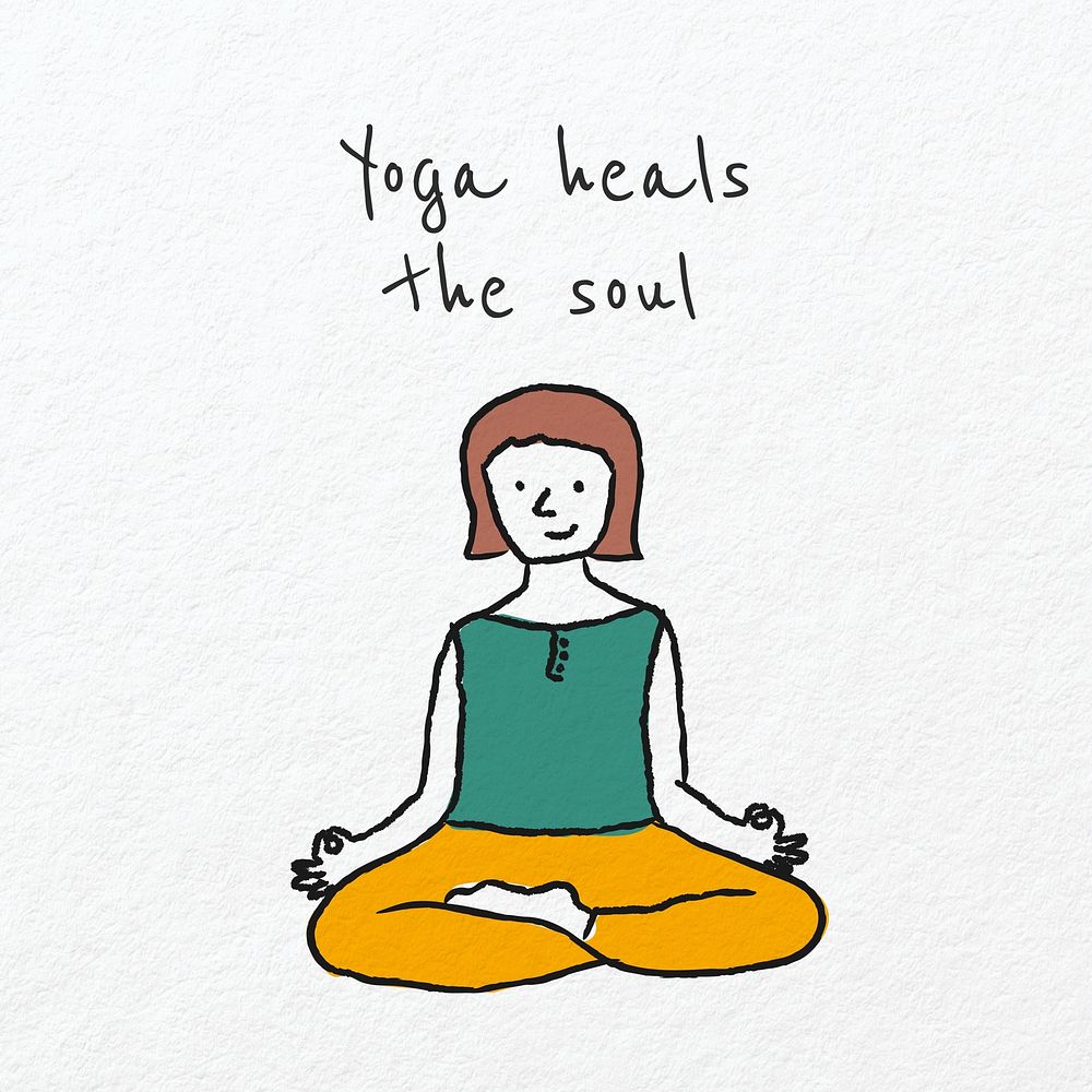 Yoga quote Instagram post template