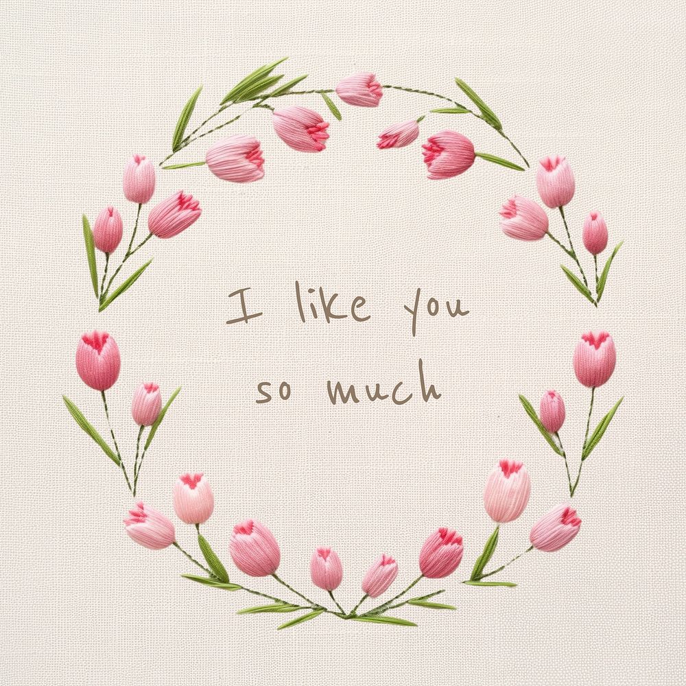 I like you so much quote Instagram post template