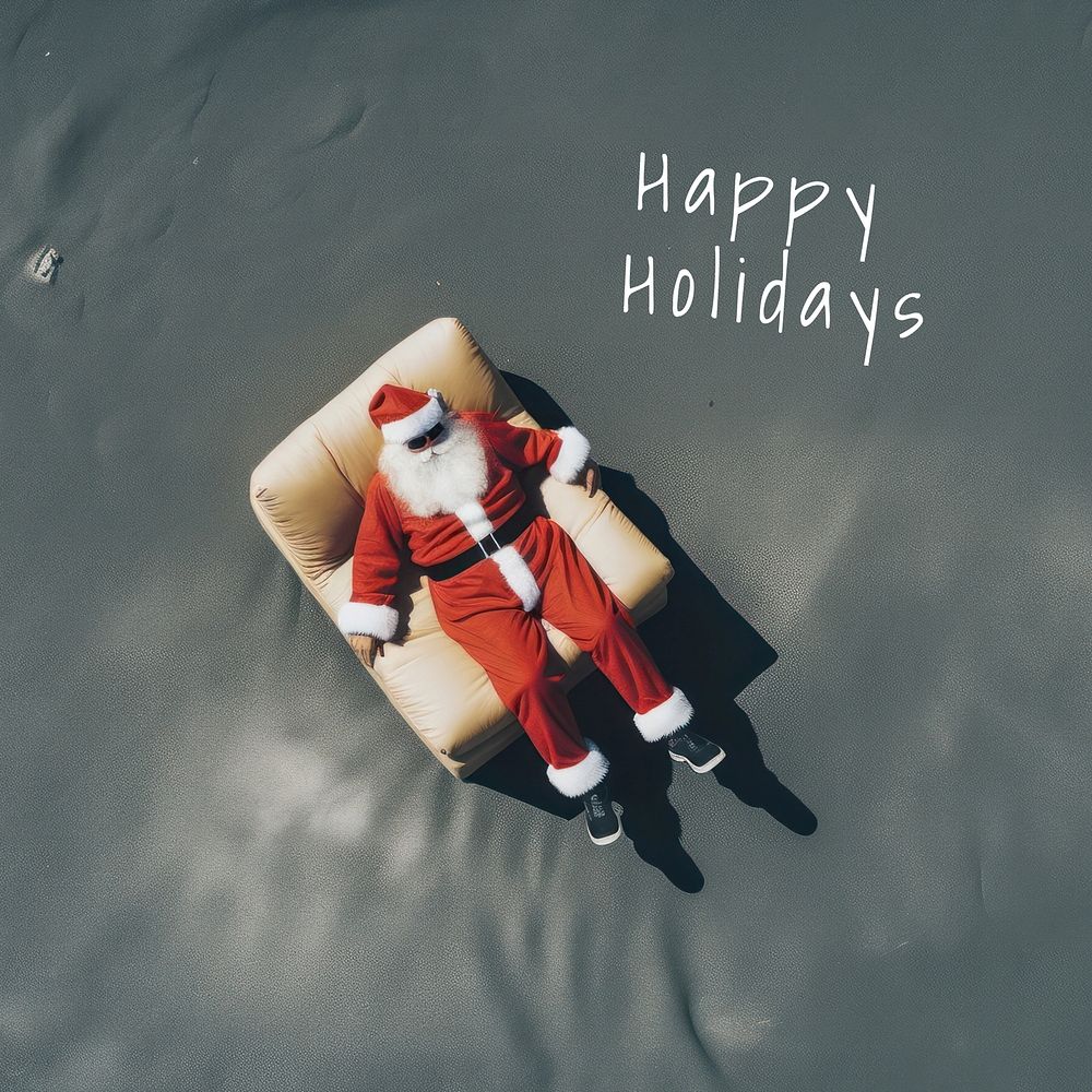 Happy holidays quote Instagram post template