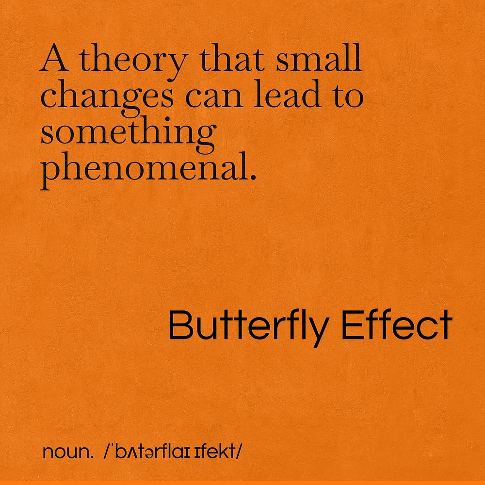 Butterfly effect Instagram post template