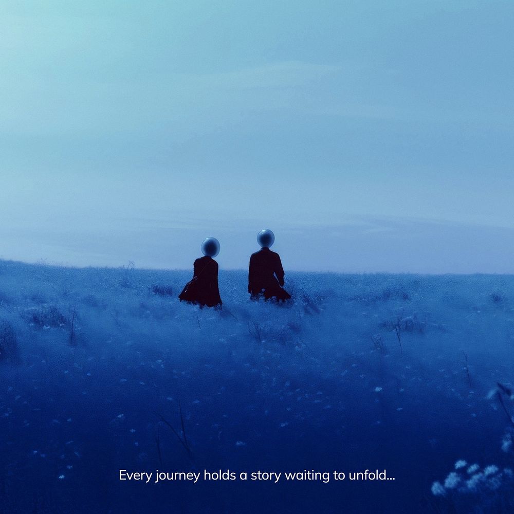 Every journey holds a story quote Instagram post template