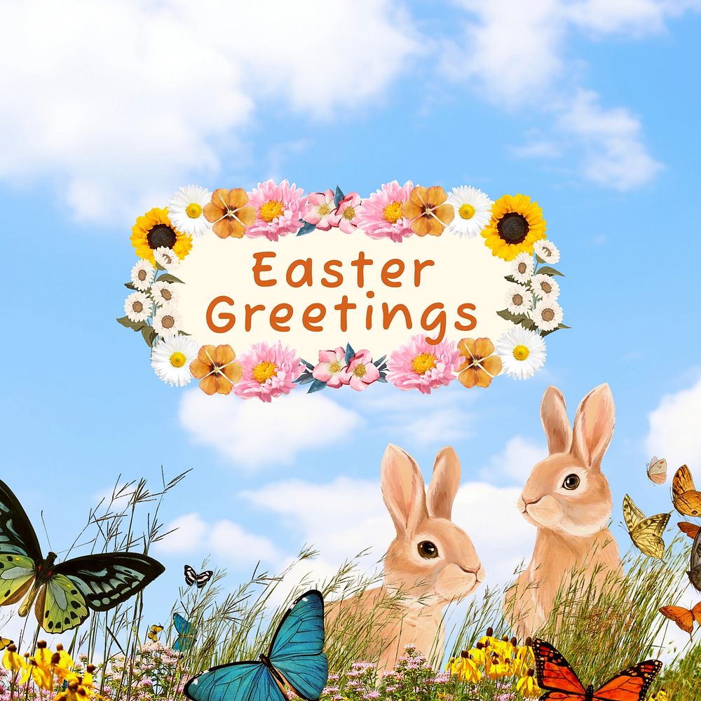 Easter greetings Facebook post 