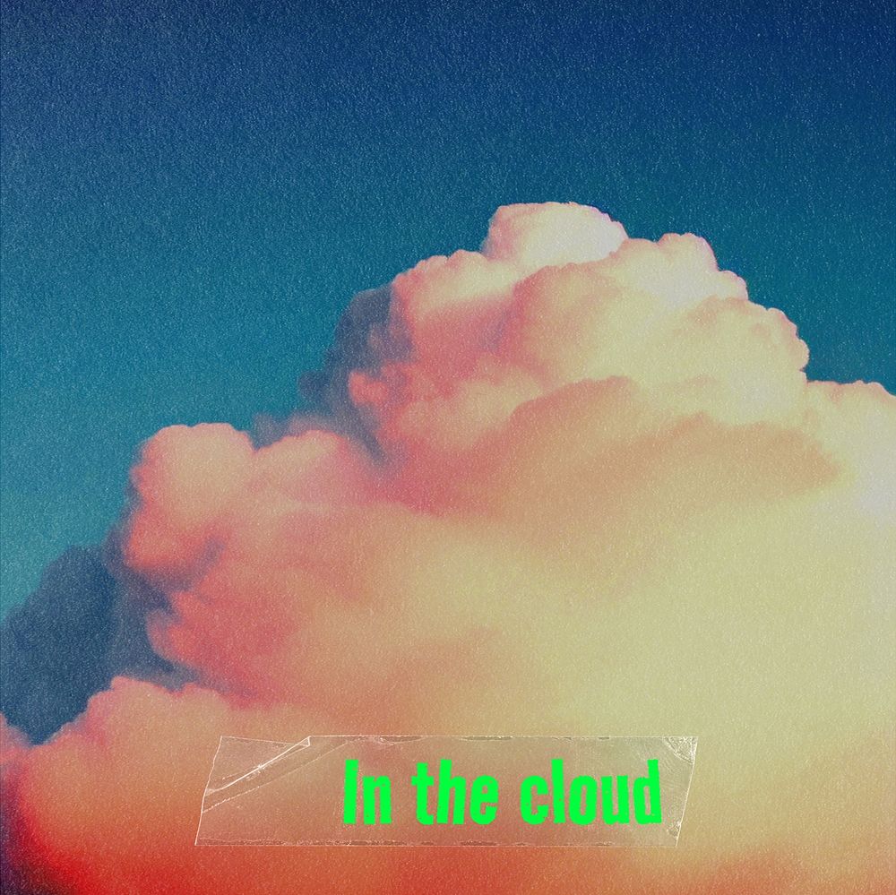 In the cloud Instagram post template