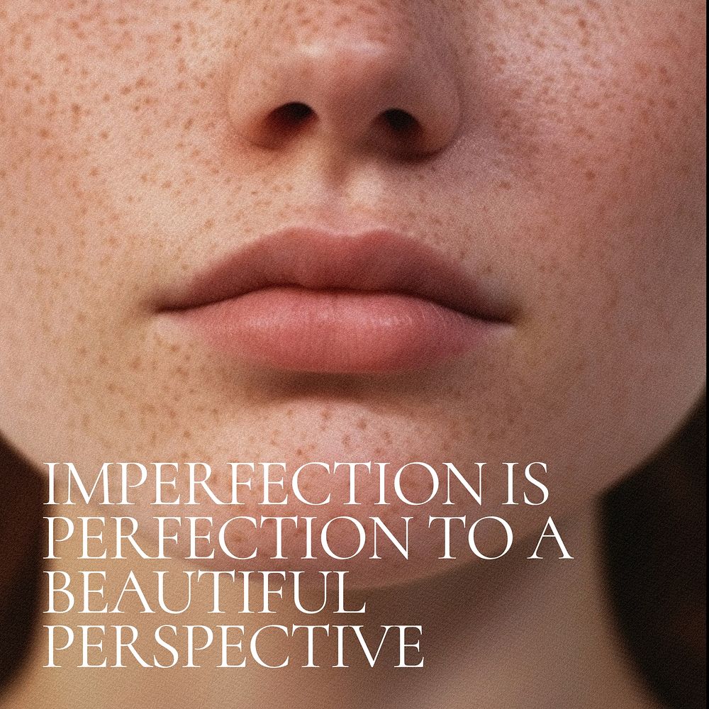 Imperfection is perfection Instagram post 