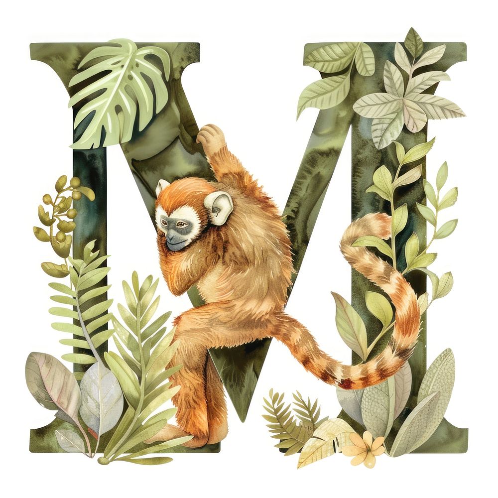 The letter M nature mammal animal.