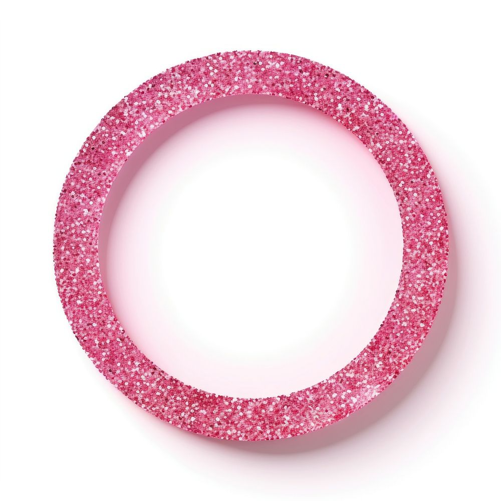 Frame glitter shapes circular jewelry shiny pink.