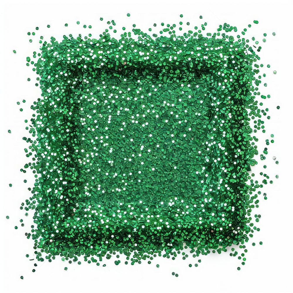 Frame glitter square backgrounds emerald shape.