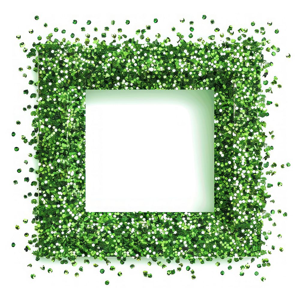 Frame glitter square backgrounds shape green.
