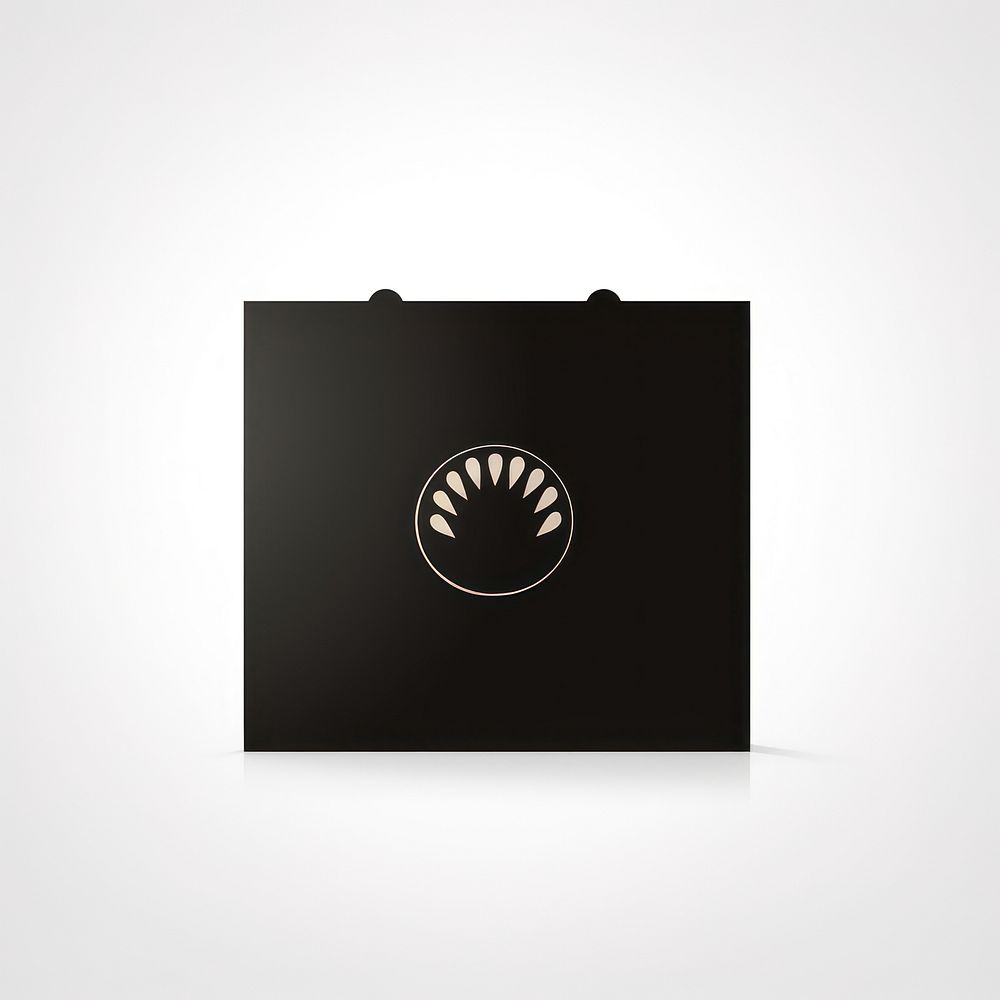 Paper bag logo blackboard symbol.