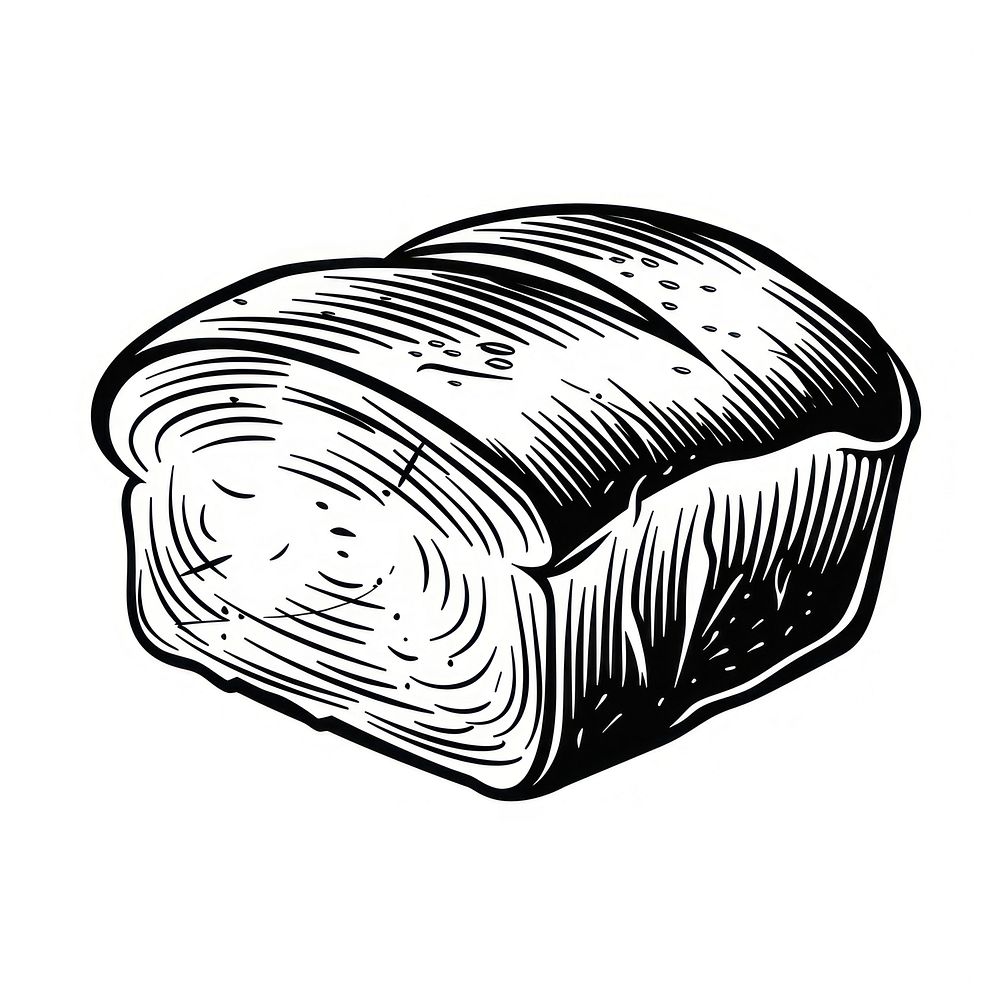 Loaf of bread drawing illustrated clothing.
