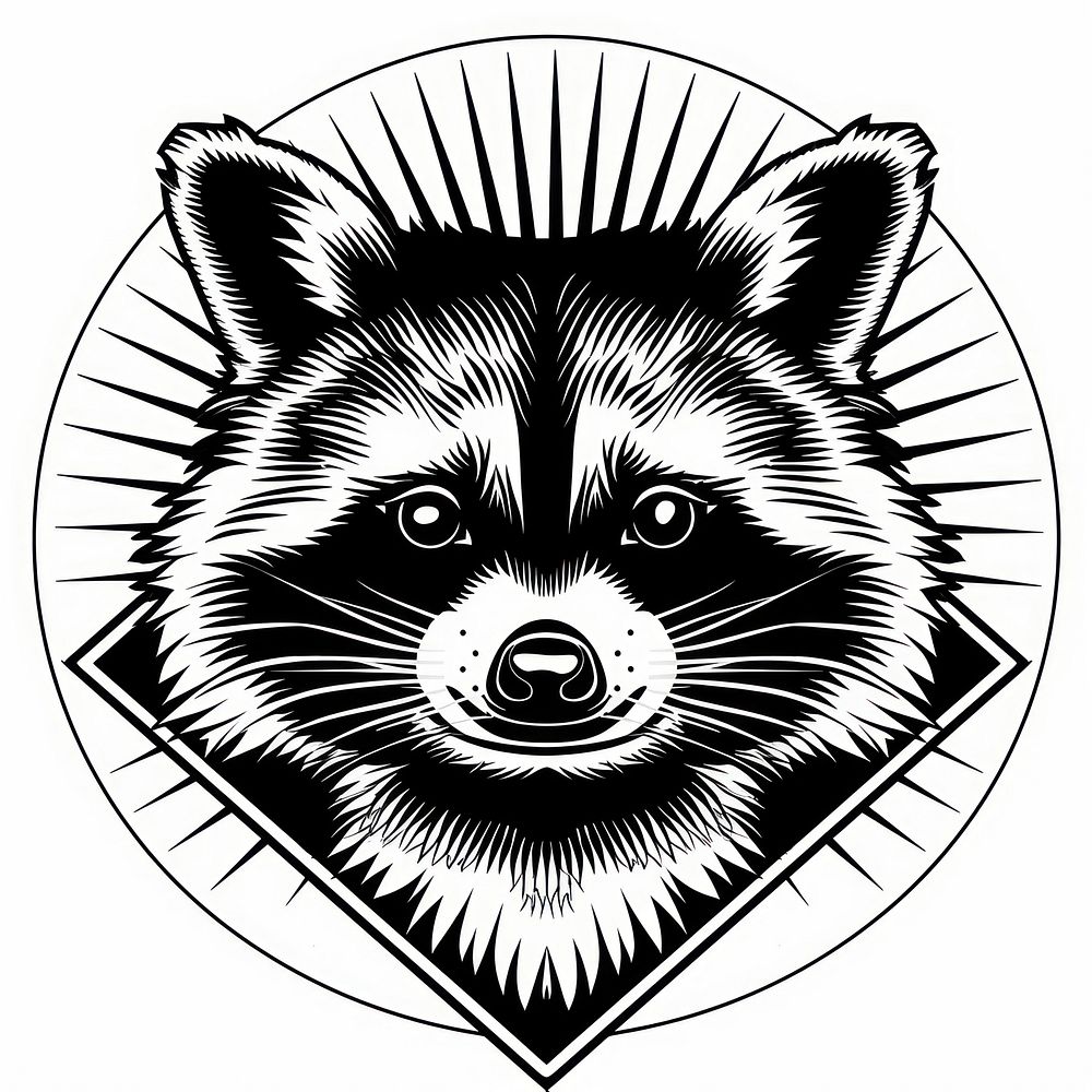 Raccoon blackboard animal mammal.