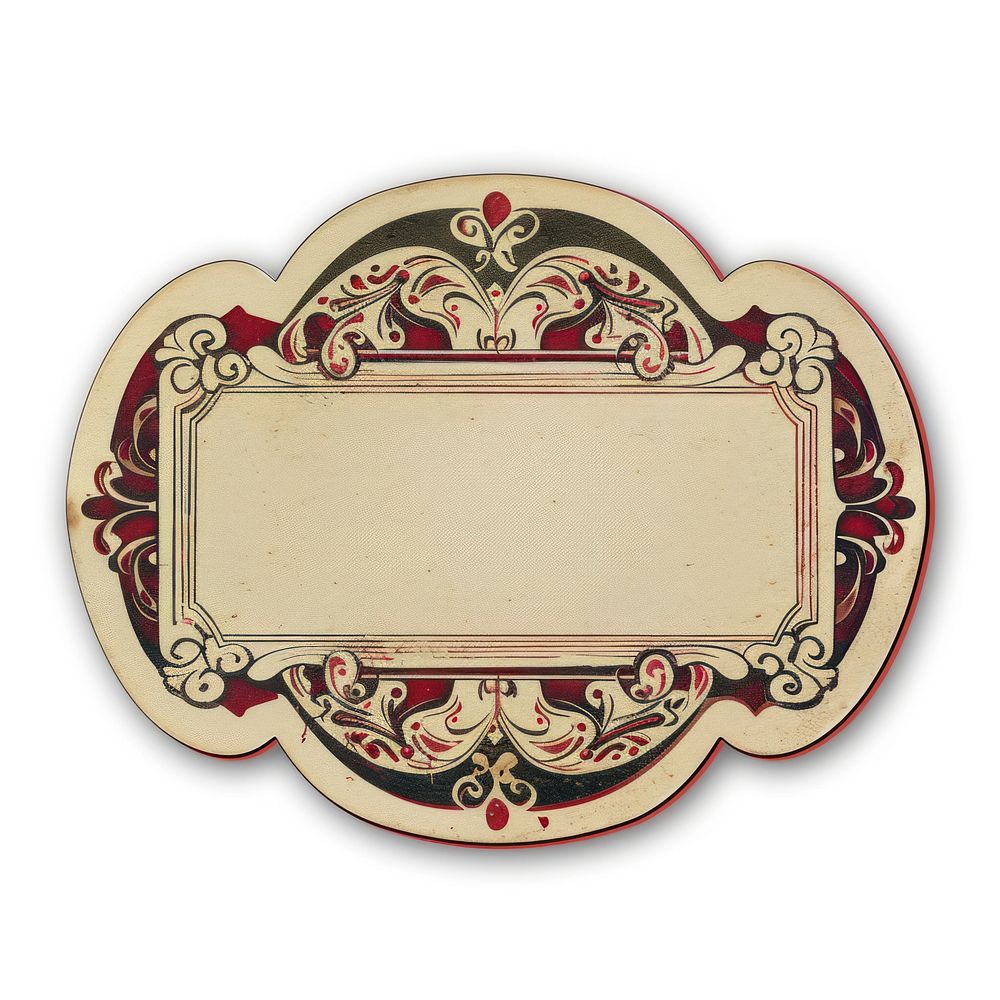 Oval ticket white background accessories rectangle.