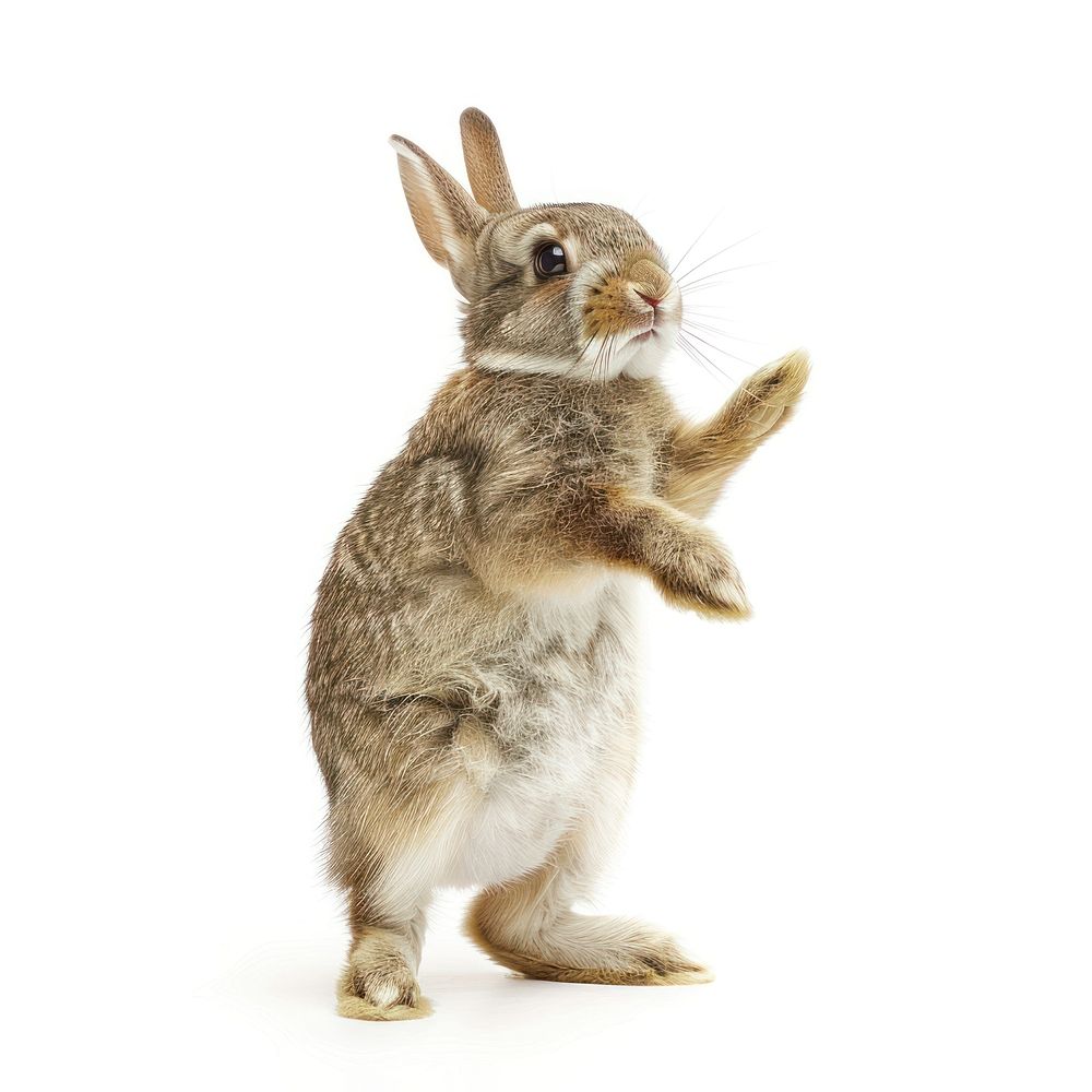 Happy dancing rabbit animal mammal rodent.