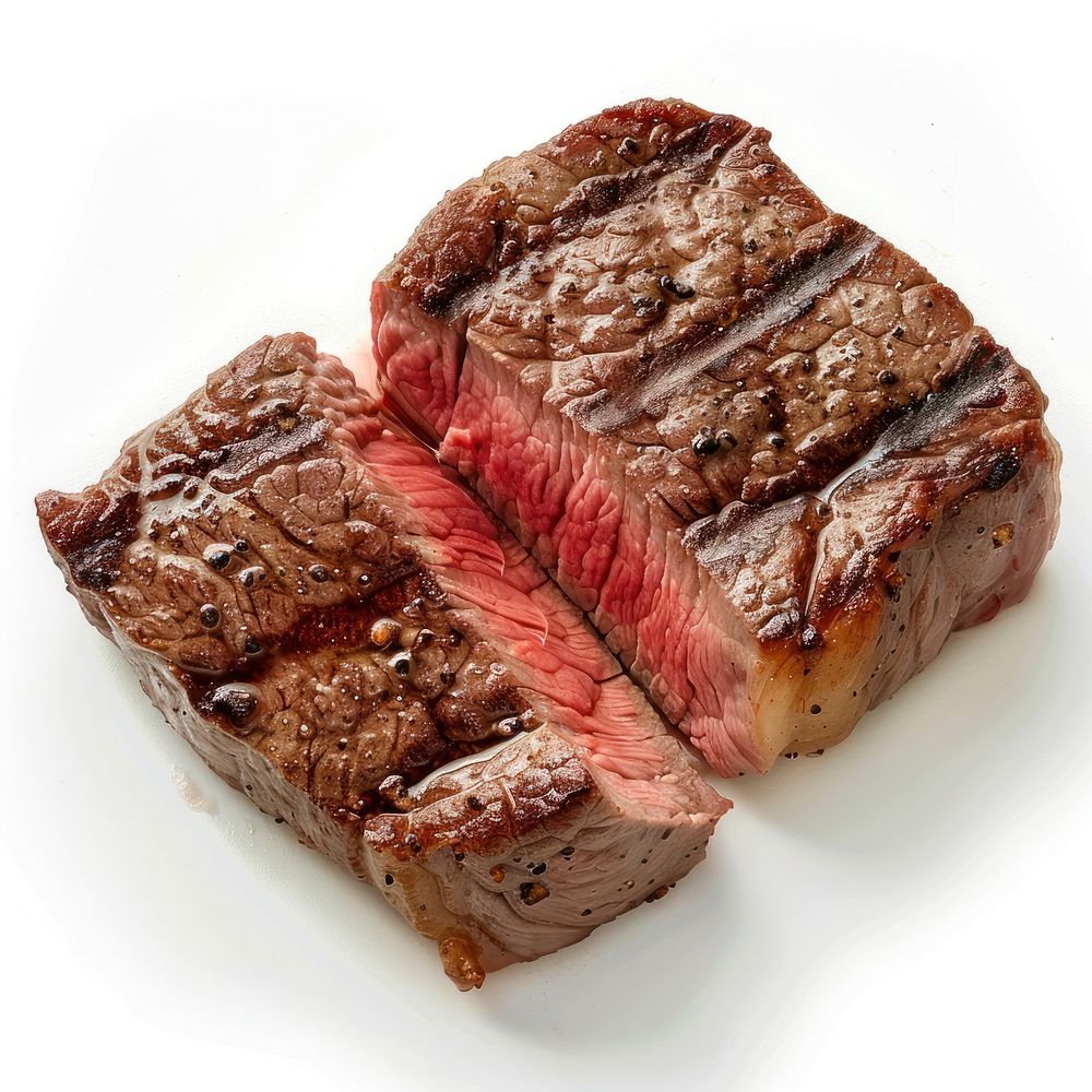 Steak meat beef food.