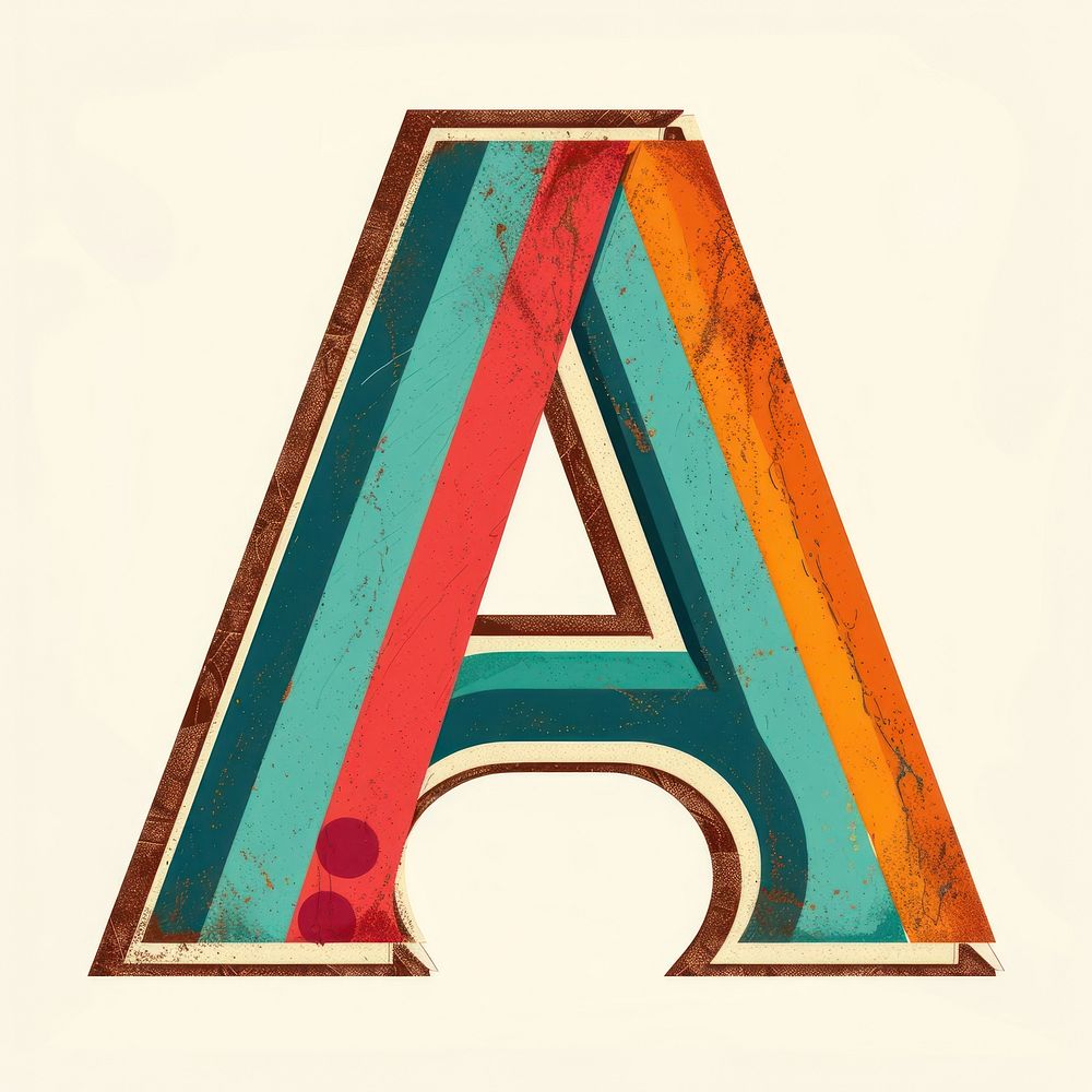 Alphabet A font text creativity.