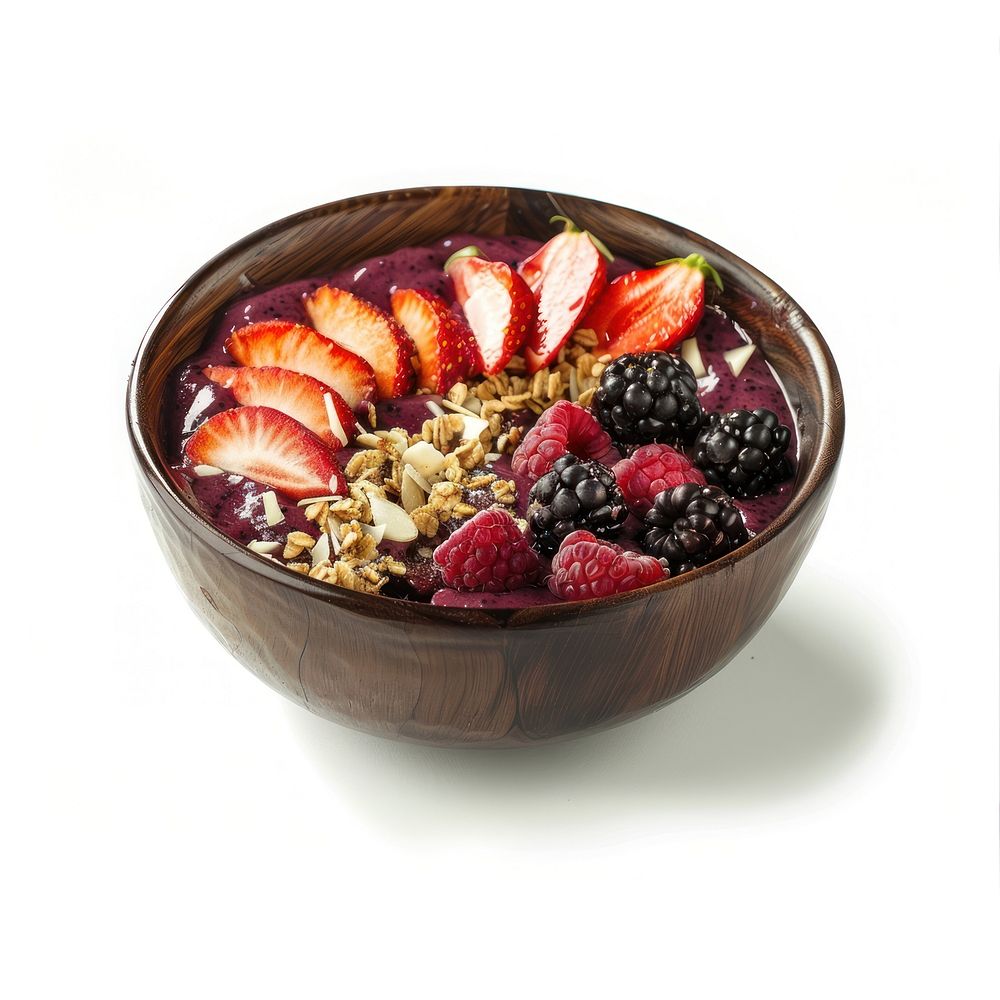 Berry acai bowl fruit plant food.