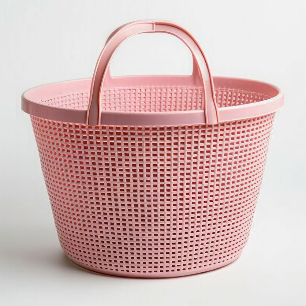 Empty pink flexible laundry basket accessories accessory handbag.