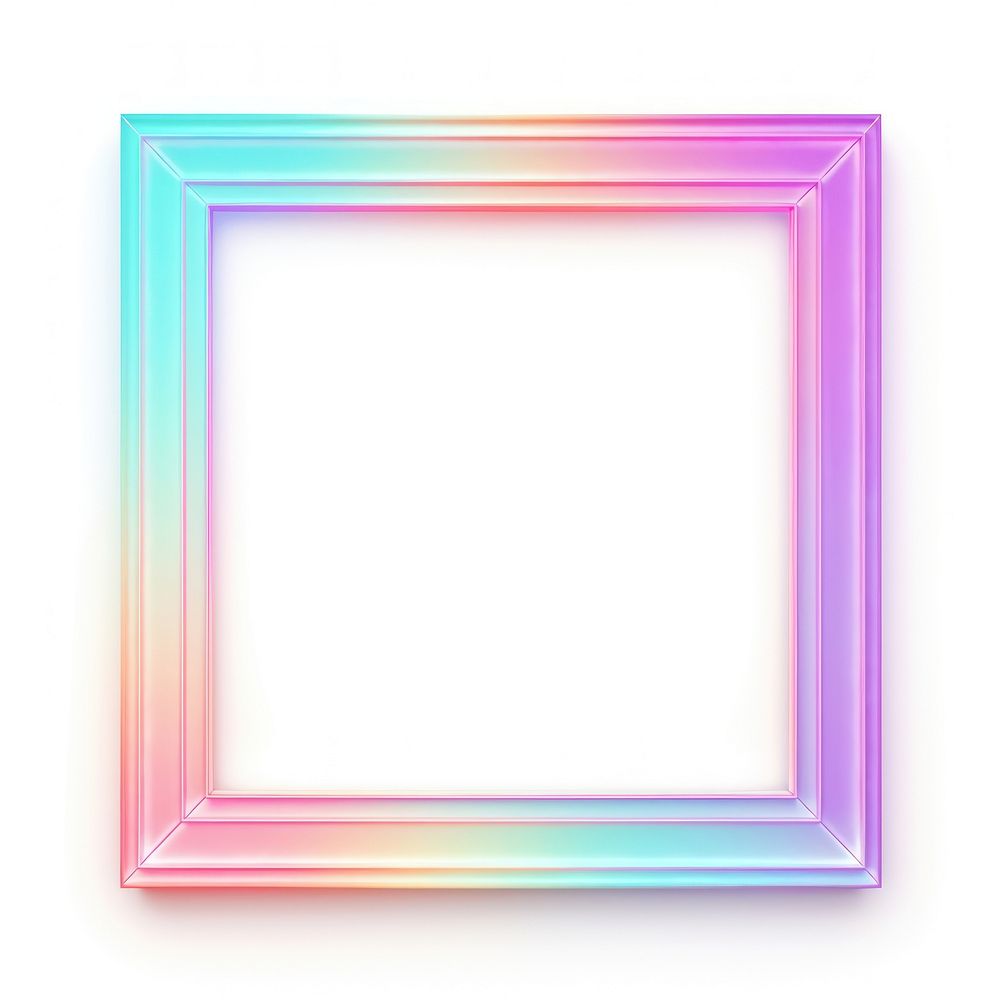 Vintage neon square frame backgrounds purple white background.