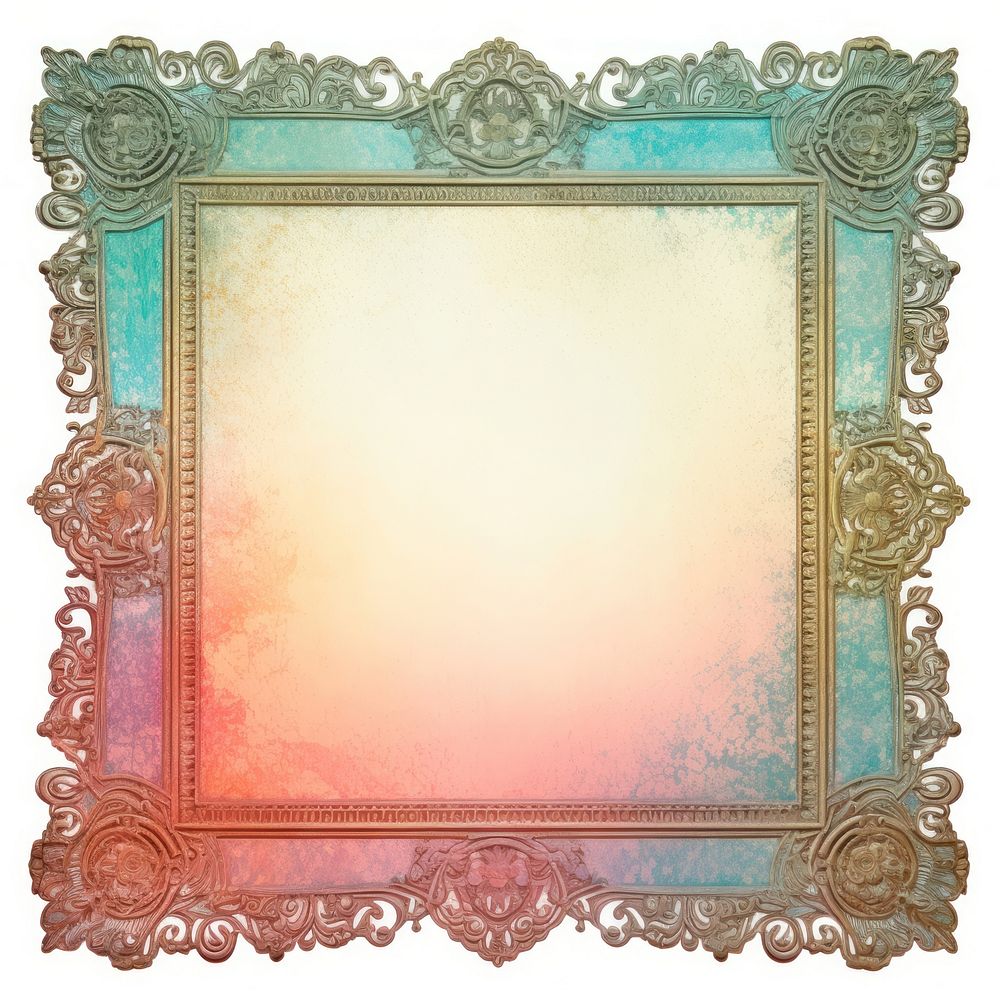 Vintage neon square frame backgrounds white background architecture.
