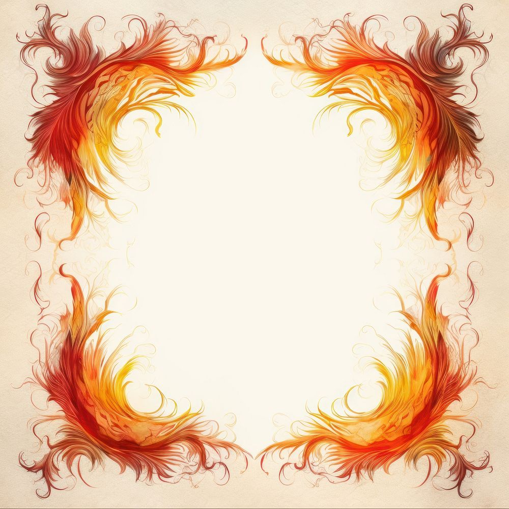 Vintage fire square frame backgrounds creativity abstract.