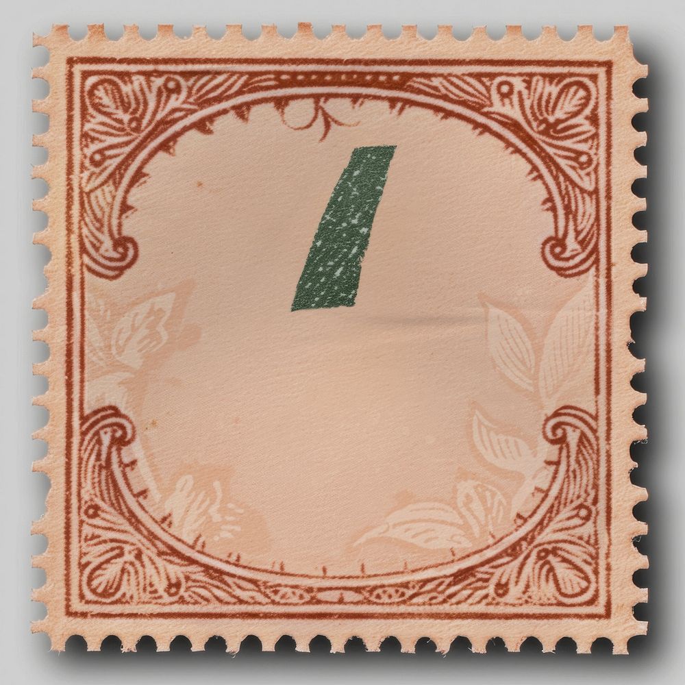 Postage stamp apostrophe sign backgrounds number symbol.
