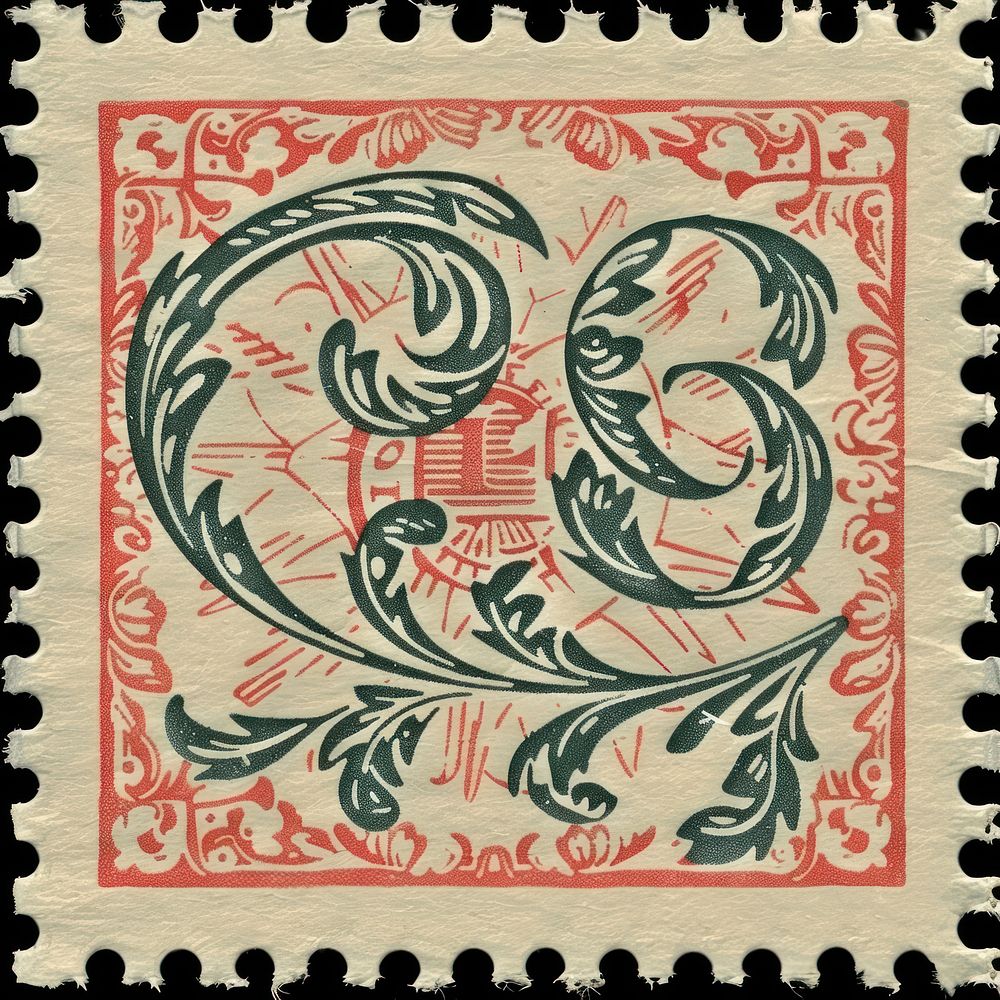 Vintage postage stamp pattern backgrounds text.