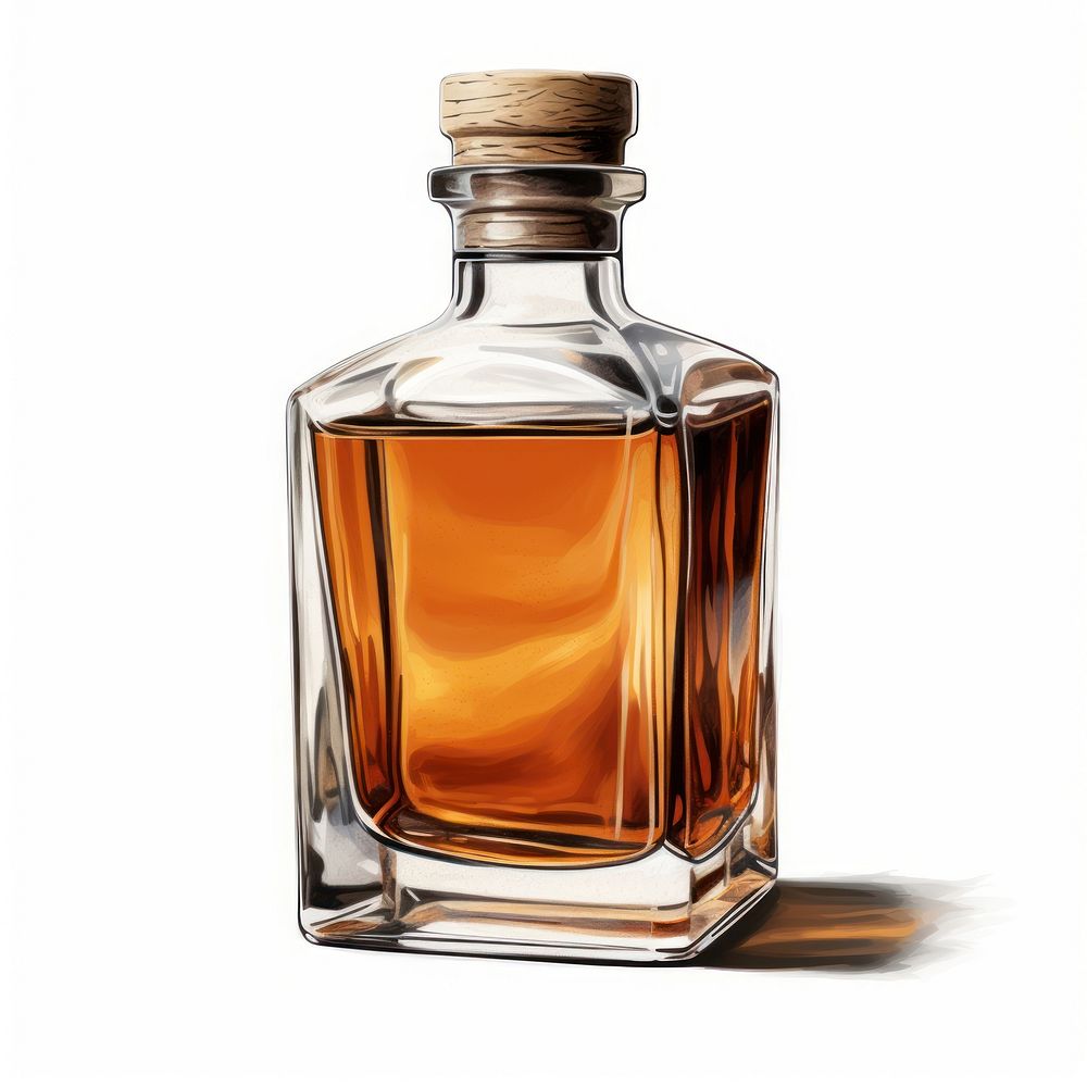 Flask perfume bottle whisky.