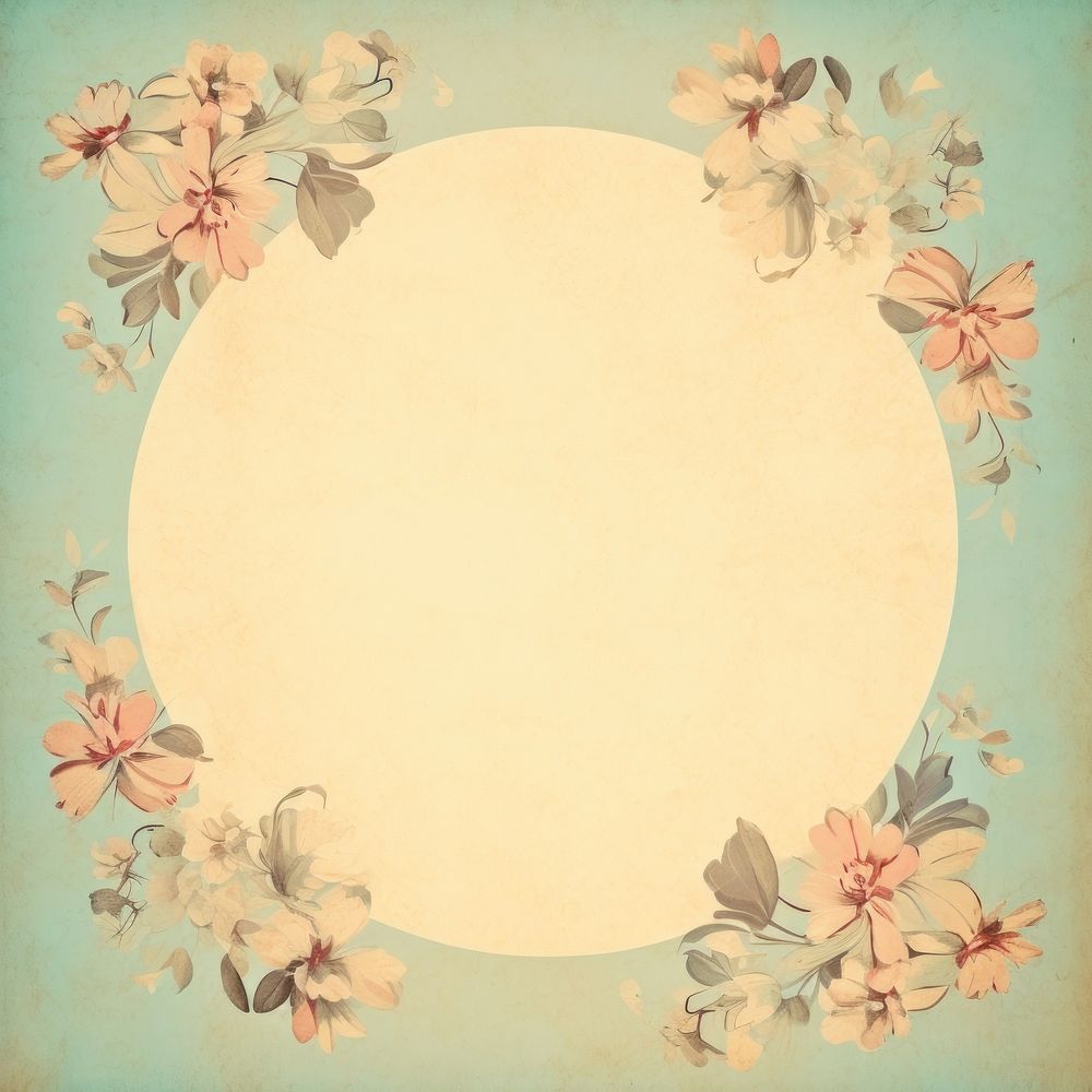 Frame of flower backgrounds pattern circle.