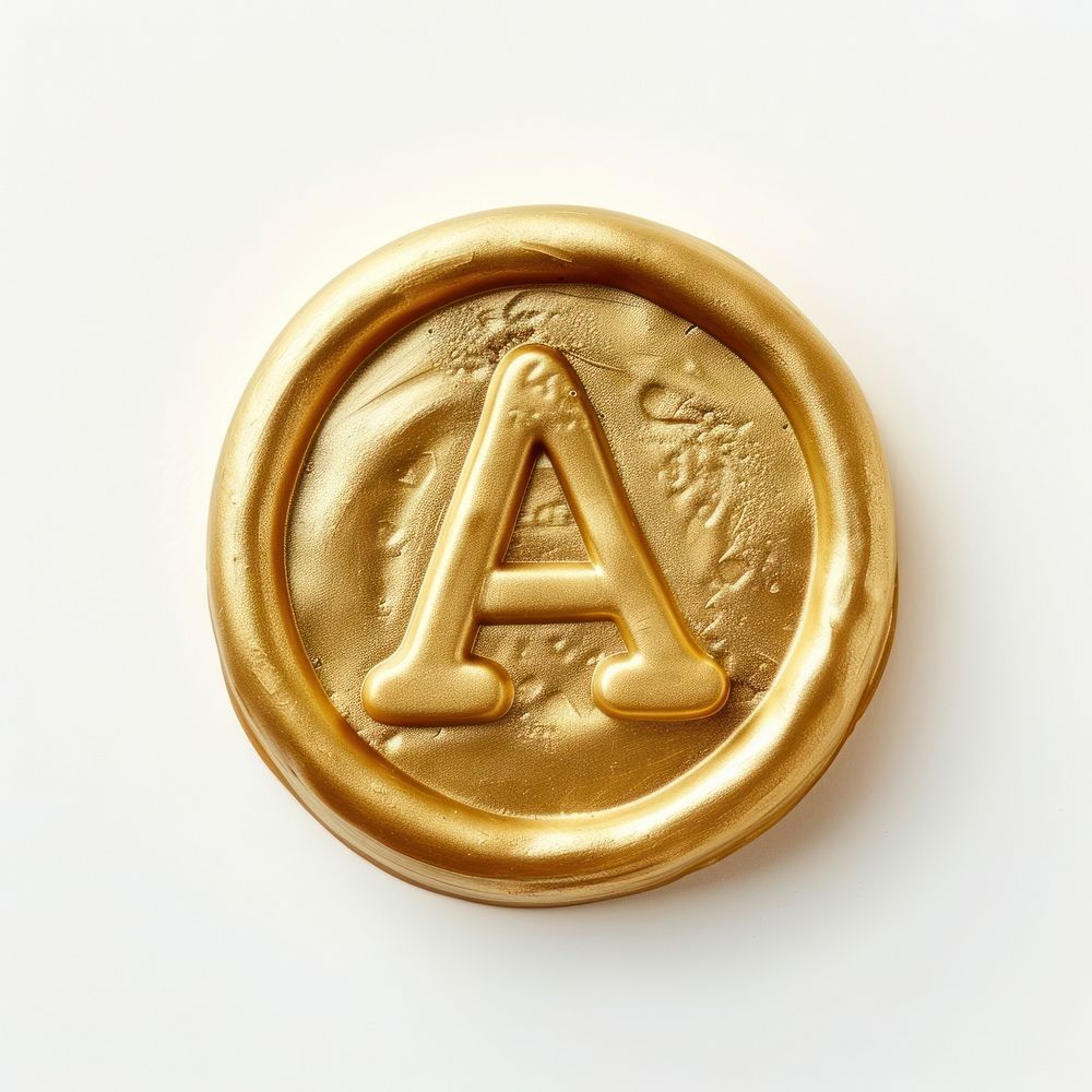 Letter A gold accessories accessory.