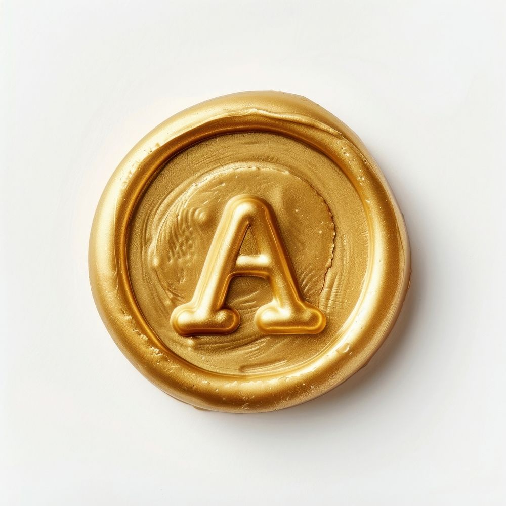 Letter A gold accessories accessory.