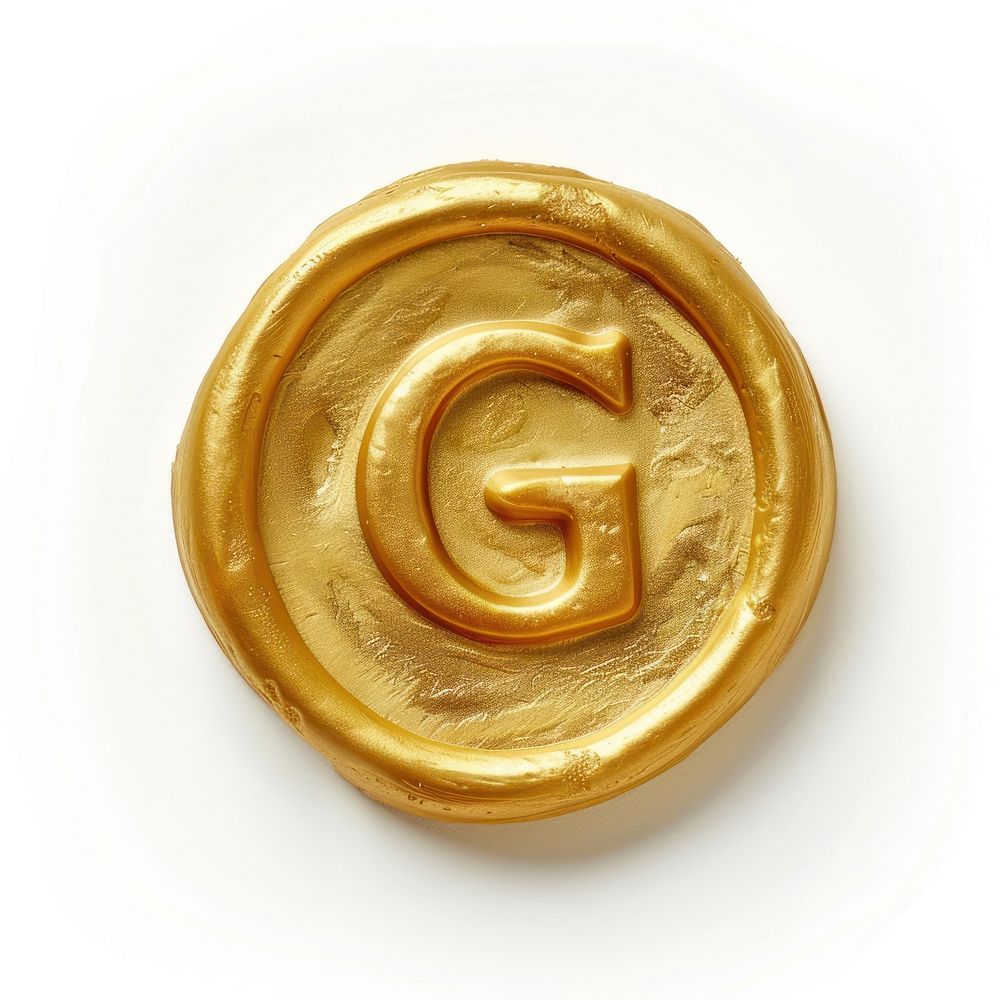 Letter G gold confectionery accessories.