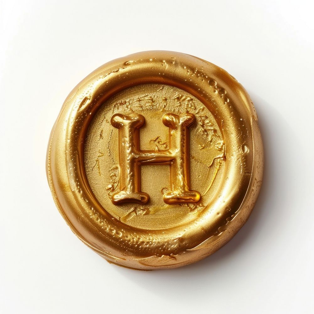 Letter H gold accessories accessory.