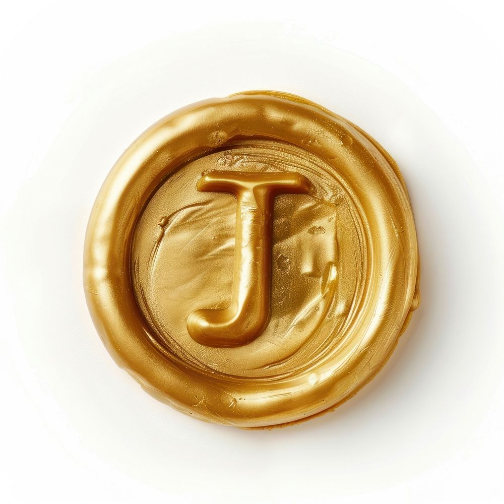 Letter J gold accessories accessory.