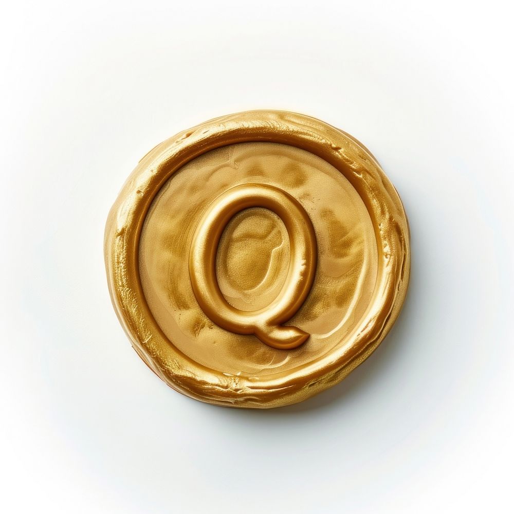 Letter Q gold accessories accessory.
