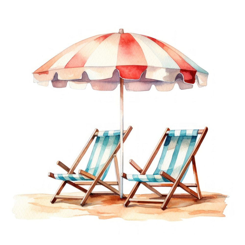 Umbrella chair furniture beach.